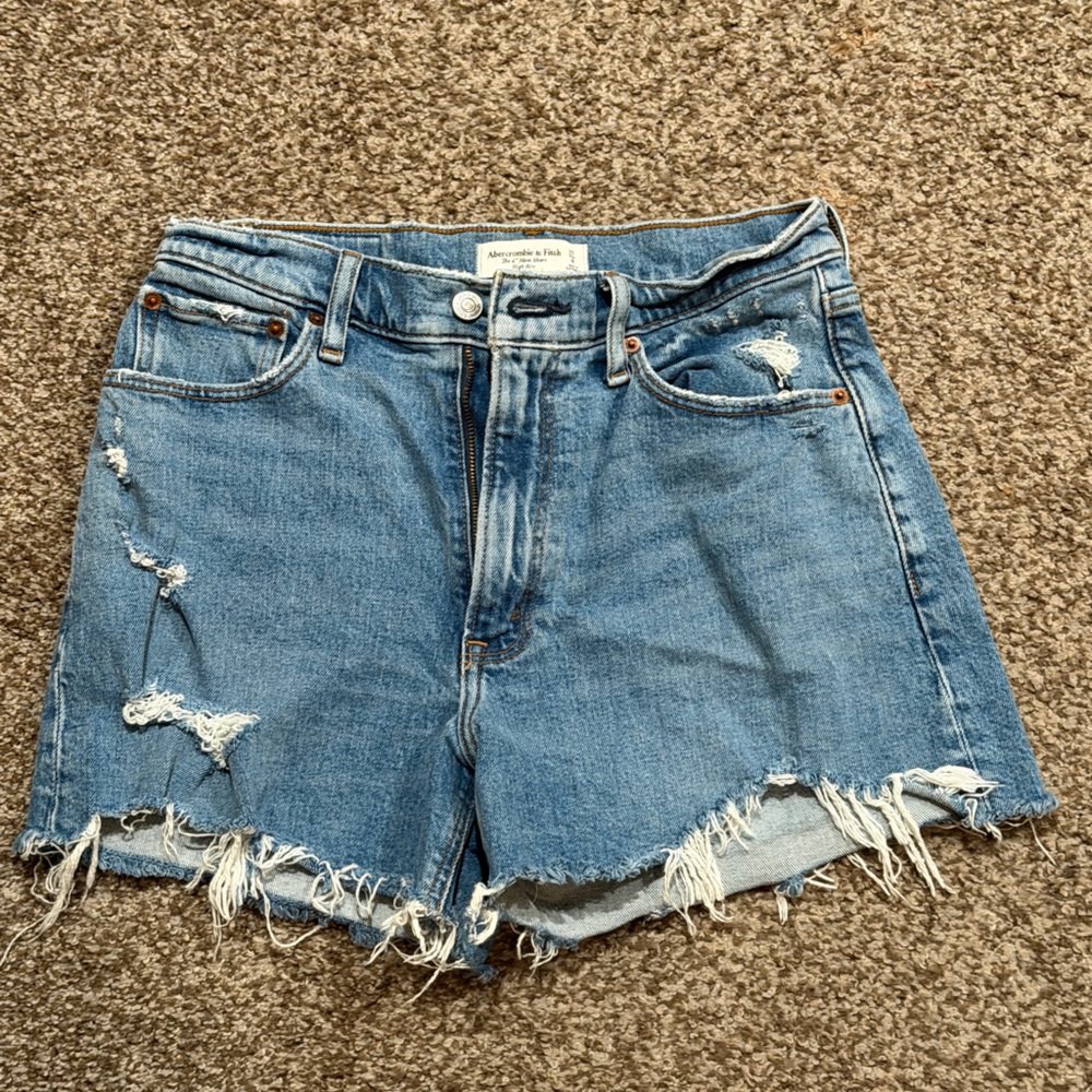 Abercrombie & Fitch Blue Jean Shorts